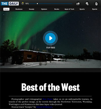 "Surreal Journey" was featured by News Corp's The Daily on April 1, 2012